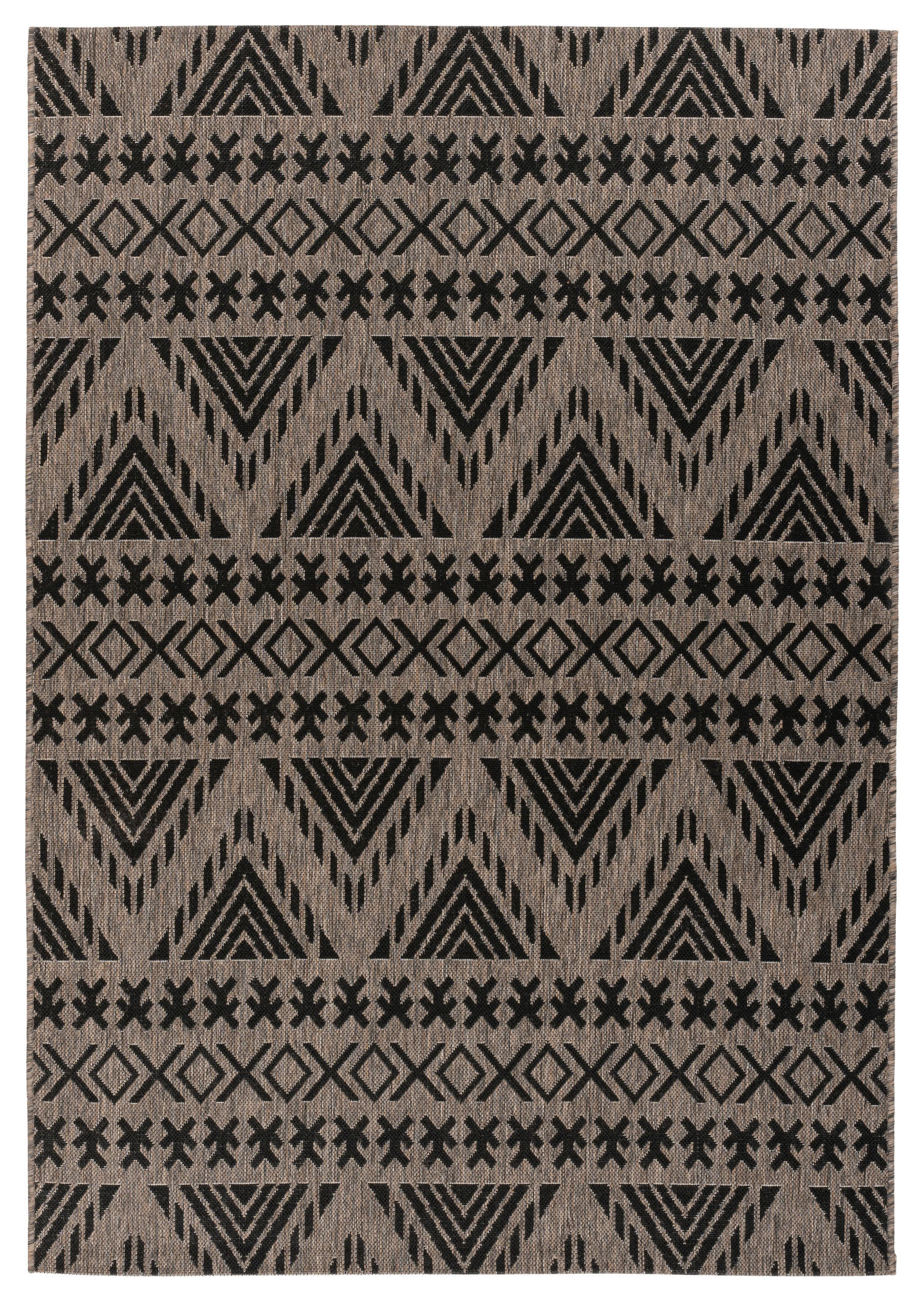 360Living Teppich Splash braun B/L: ca. 200x290 cm Splash - braun/grau (200,00/290,00cm) - 360Living