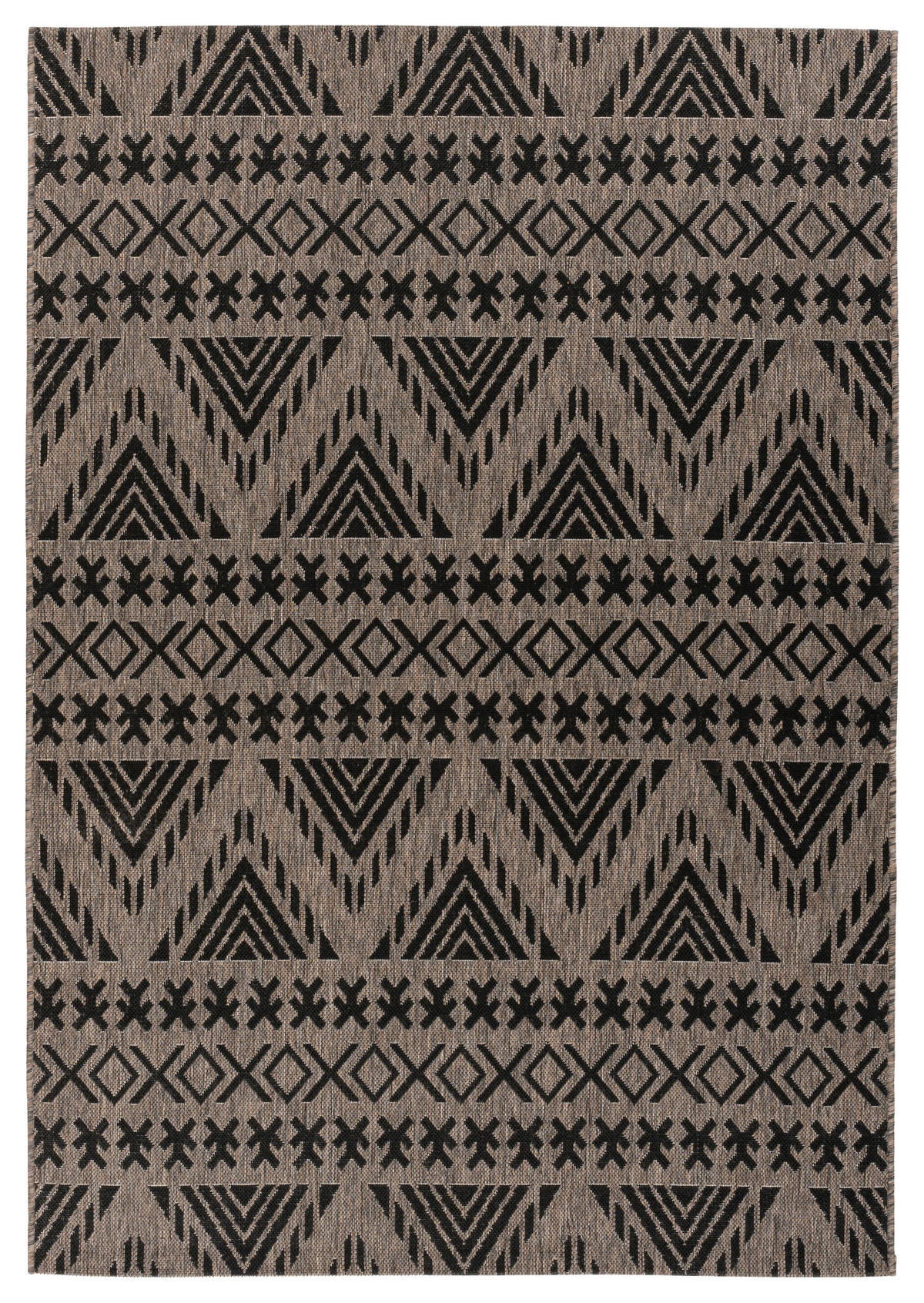 360Living Teppich Splash braun B/L: ca. 200x290 cm Splash - braun/grau (200,00/290,00cm) - 360Living