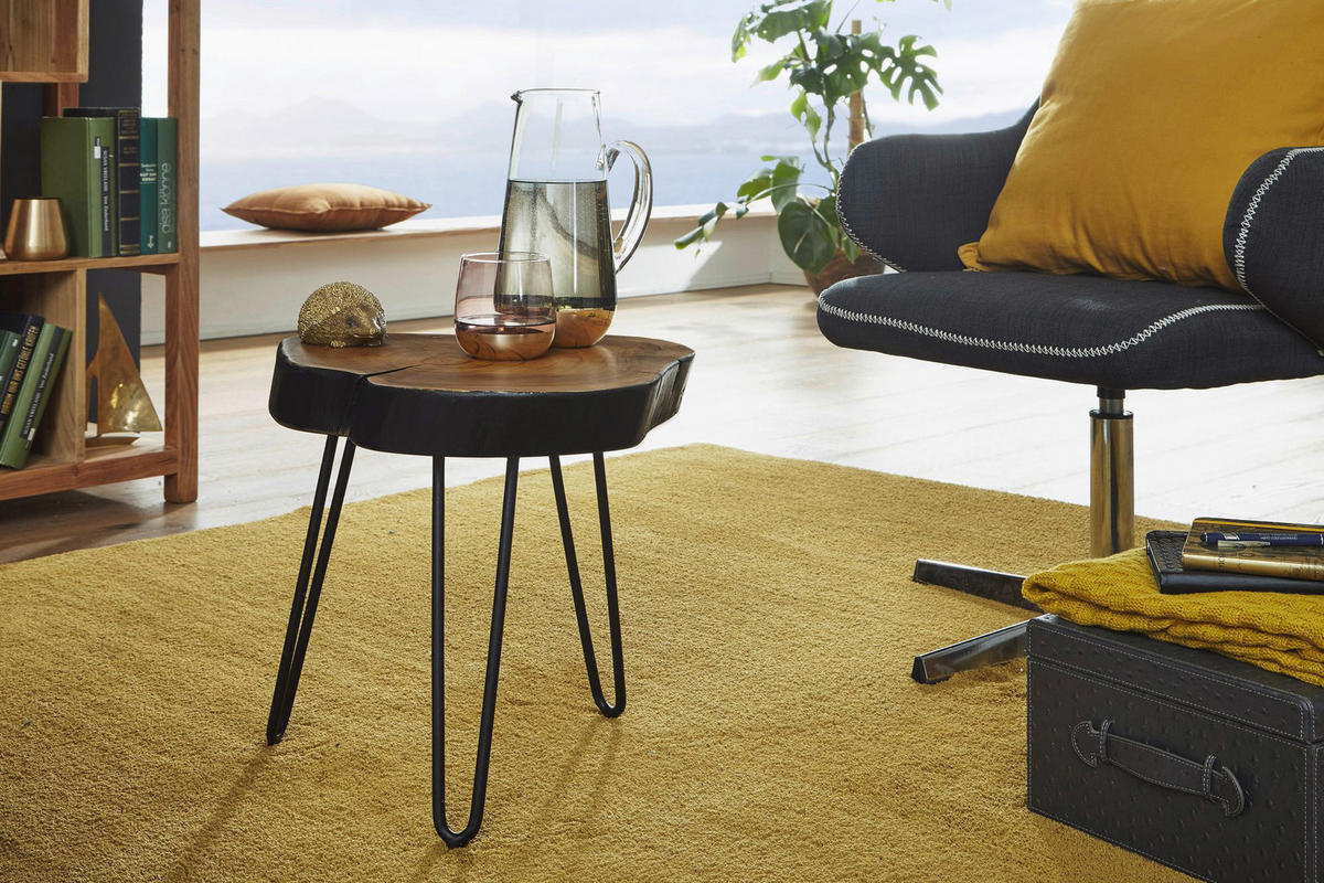 Beistelltisch rosenholz Holz B/H/T: ca. 35x46x35 cm Beistelltisch BAGLI - rosenholz (35,00/46,00/35,00cm) - Wohnling