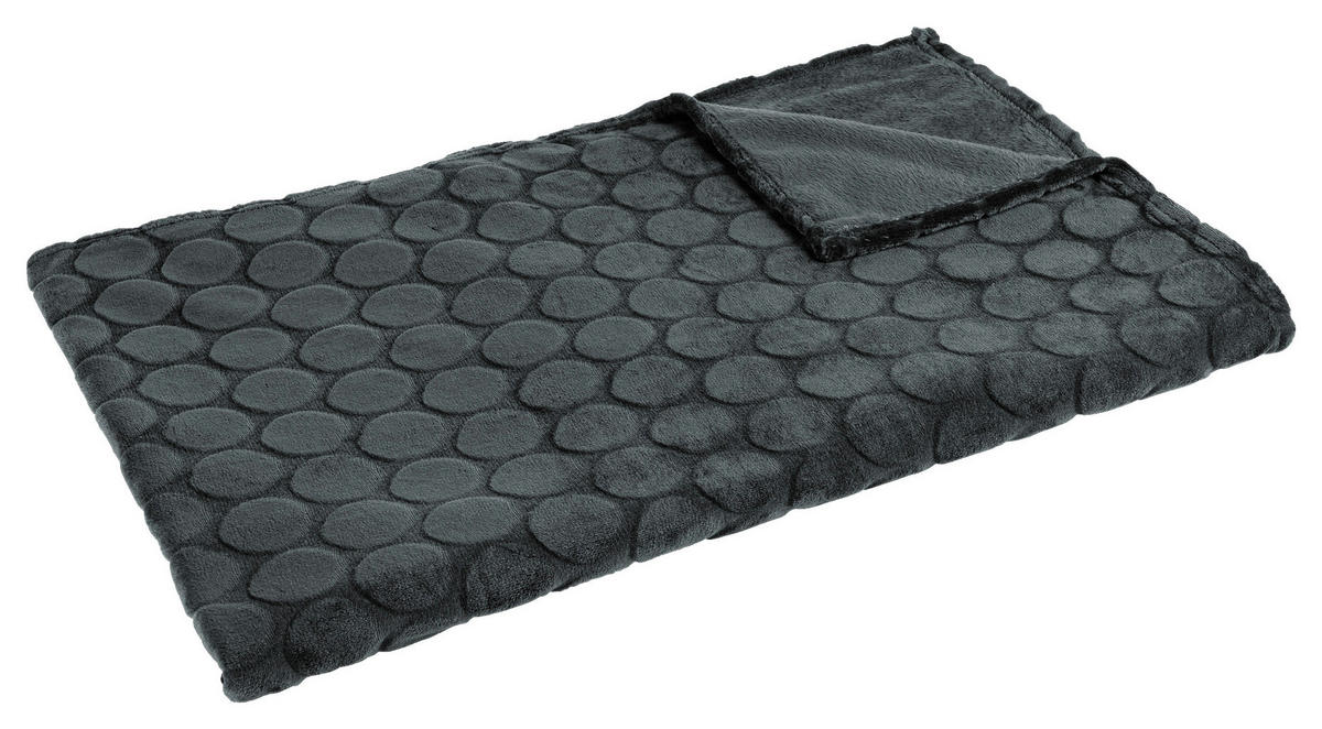 Flanelldecke Flanelldecke_Bubble 140x180cm anthr - anthrazit (140,00/180,00cm)
