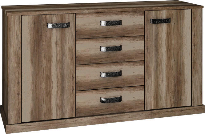 Sideboard Aalborg Oak Monument Nachbildung Spanplatte B/H/T: ca. 159x86x40 cm Aalborg - Oak (159,00/86,00/40,00cm)