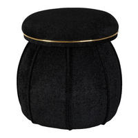 360 Living Hocker Corin 110 schwarz gold H/T: ca. 51,5x51,5 cm Corin 110 - gold/schwarz (51,50cm) - 360 Living