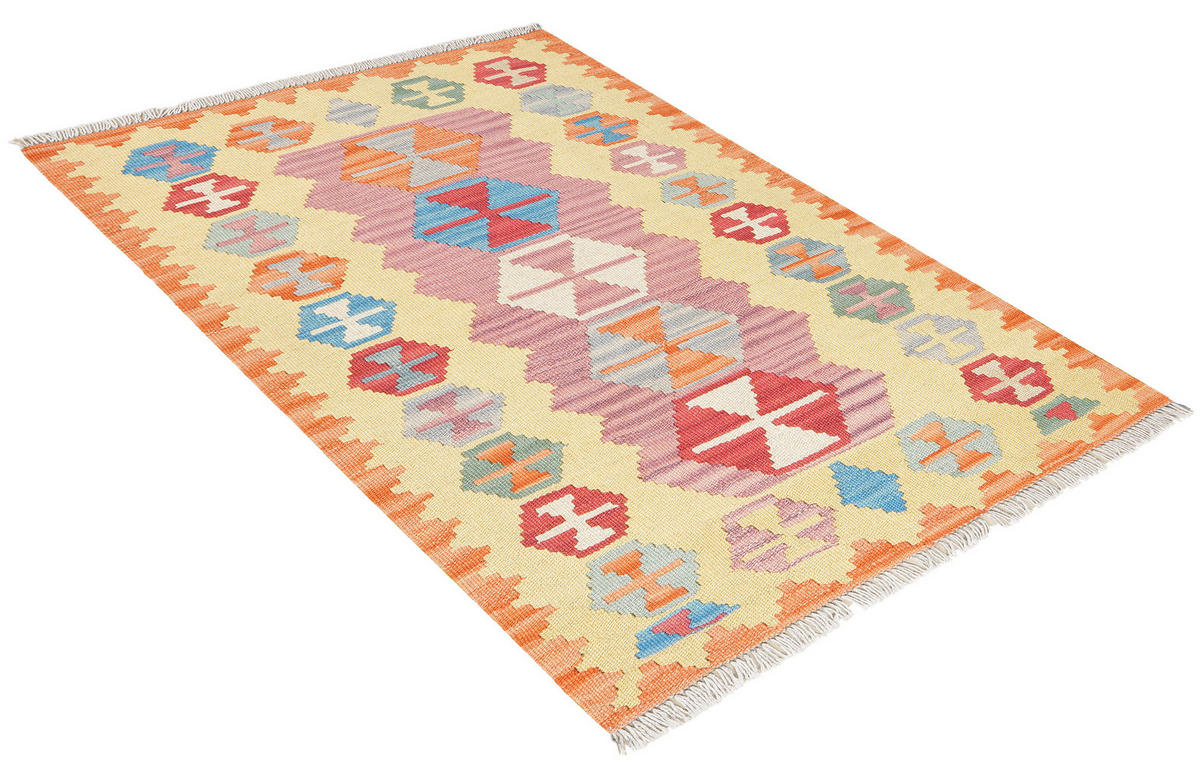 PersaTepp Teppich Kelim Gashgai rosa B/H/L: ca. 81x1x123 cm Kelim Gashgai - rosa (123,00/81,00/1,00cm) - PersaTepp