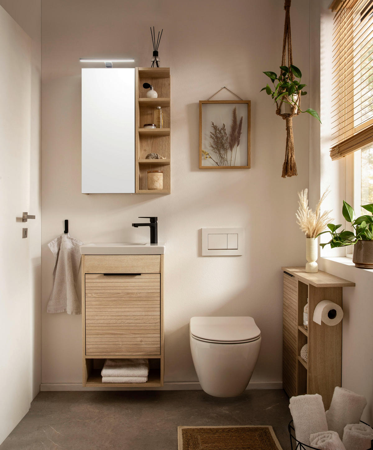 Unterschrank Mads Eiche Nachbildung B/H/T: ca. 70,7x74,3x17 cm Mads - Eiche (70,70/74,30/17,00cm) - Möbelpartner
