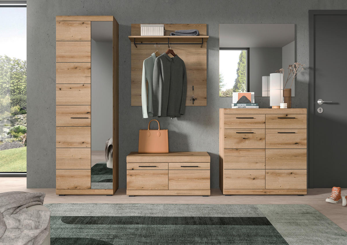 Garderobe SCOUT Evoke Oak Nachbildung B/H/T: ca. 272x197x40 cm SCOUT - (272,00/197,00/40,00cm) - xonox.home