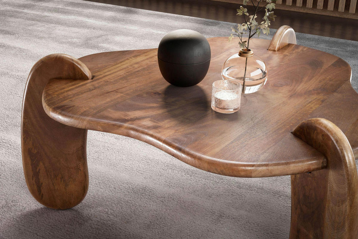 Couchtisch braun B/H/T: ca. 78x40x78 cm Couchtisch - braun (78,00/40,00/78,00cm) - Wohnling