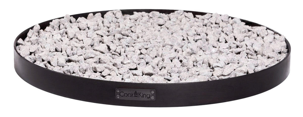 CookKing Feuerschalenbasis 80 schwarz Stahl B/H/T: ca. 80x6x80 cm 80 - schwarz (80,00/6,00/80,00cm) - CookKing