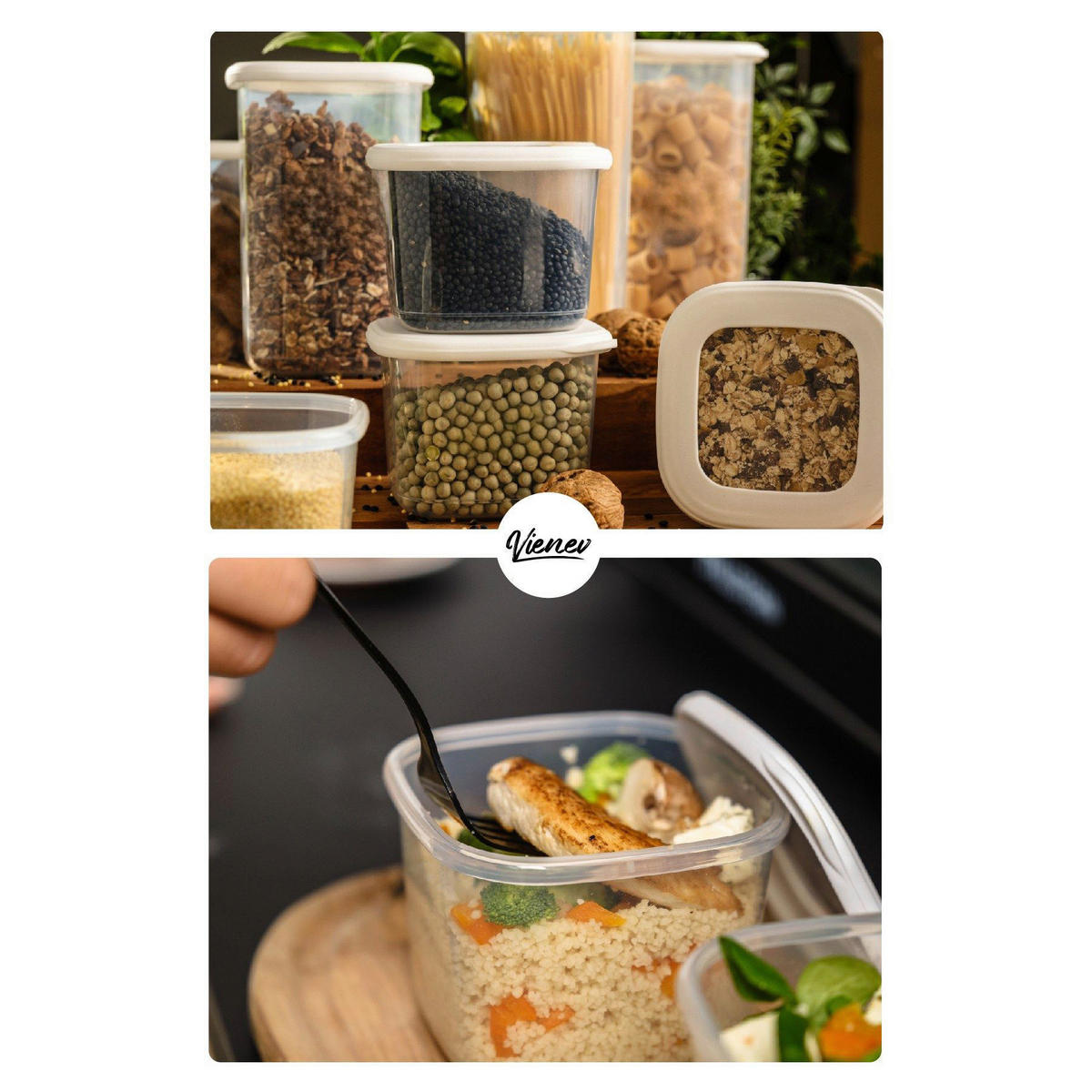 HermiaConcept Vorratsdosenset 15tlg. weiß 15tlg. - weiß - HermiaConcept