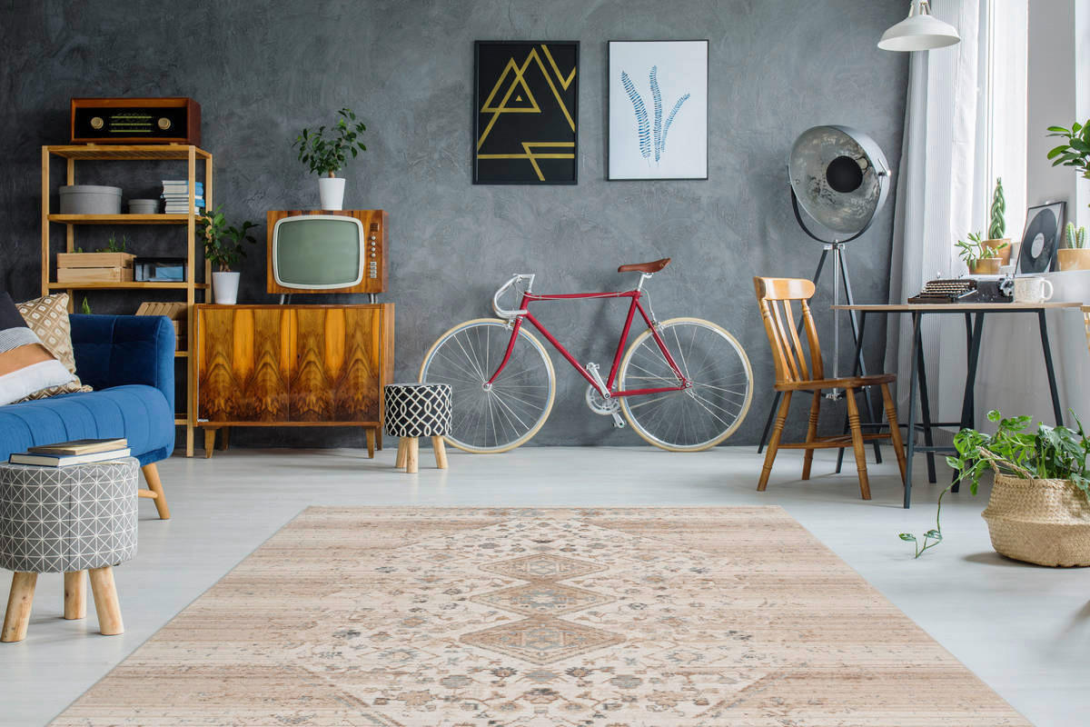 360Living Teppich Baroque beige B/L: ca. 200x290 cm Baroque - beige (200,00/290,00cm) - 360Living