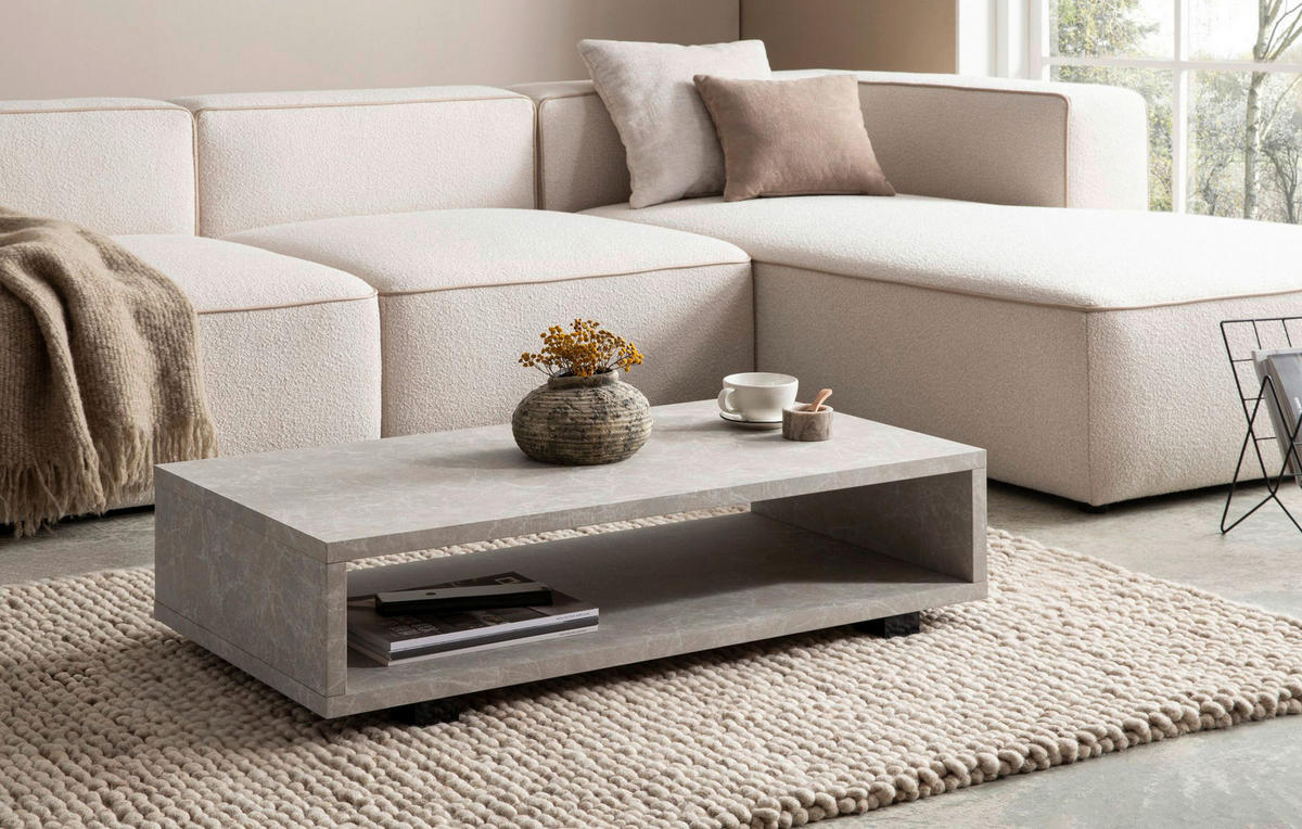 Couchtisch sand B/H/T: ca. 100x25x50 cm Couchtisch - sand (100,00/25,00/50,00cm) - Wohnling