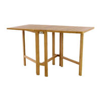VCM Balkontisch braun Teakholz B/H/L: ca. 65x75x130 cm Balkontisch - braun (130,00/65,00/75,00cm) - VCM