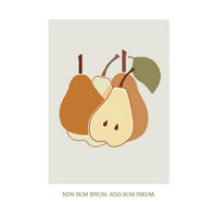 Komar Poster Cultivated Pears Pflanzen B/L: ca. 50x70 cm Cultivated Pears - (50,00/70,00cm) - Komar