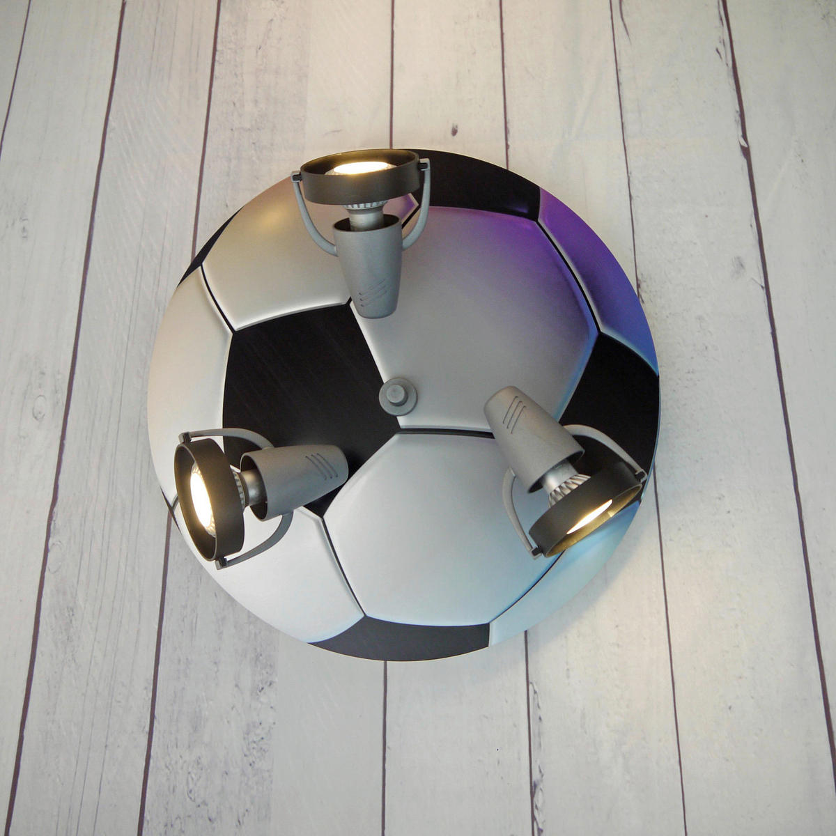 Niermann Fußball-Strahler Fußball 604 schwarz weiß D: ca. 35 cm GU10 3  Brennstellen ▷ online bei POCO kaufen