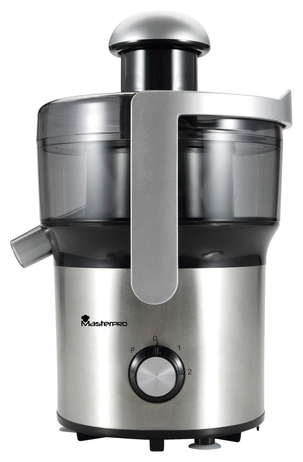 MASTERPRO Entsafter silber Edelstahl Kunststoff B/H/T: ca. 22x34,2x22,4 cm ca. 0,3 l Foodies BGMP-9001 - schwarz/silber (22,00/34,20/22,40cm) - MASTERPRO