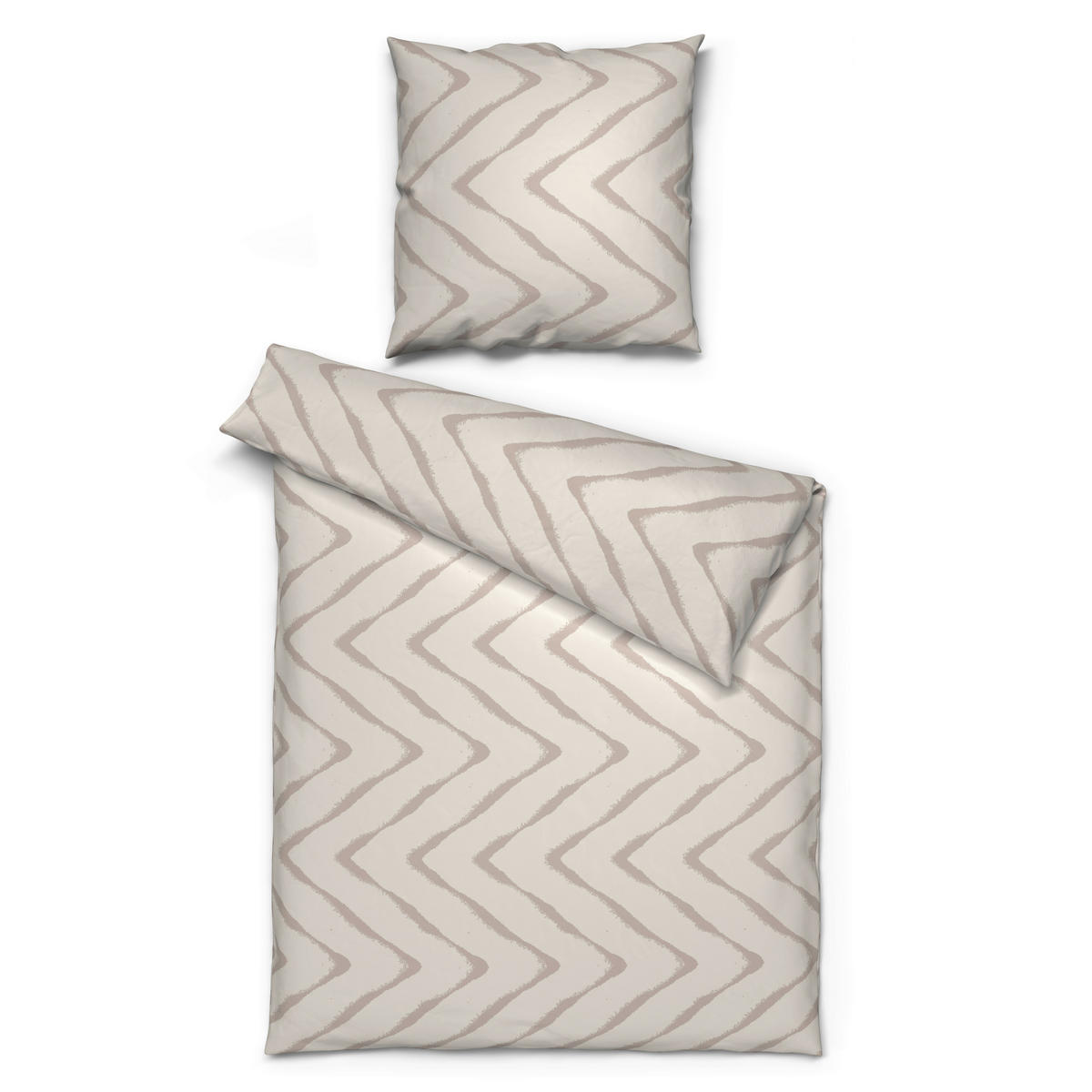 Baumwoll Bettwäsche Cotton touch Bettwäsche_Cotton-Touch Mika - braun (135,00/200,00cm) - Sensation