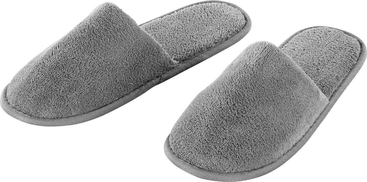 POCOline Hausschuhe silber Größe 36-39 Hausschuhe_Microfaser - silber - POCOline