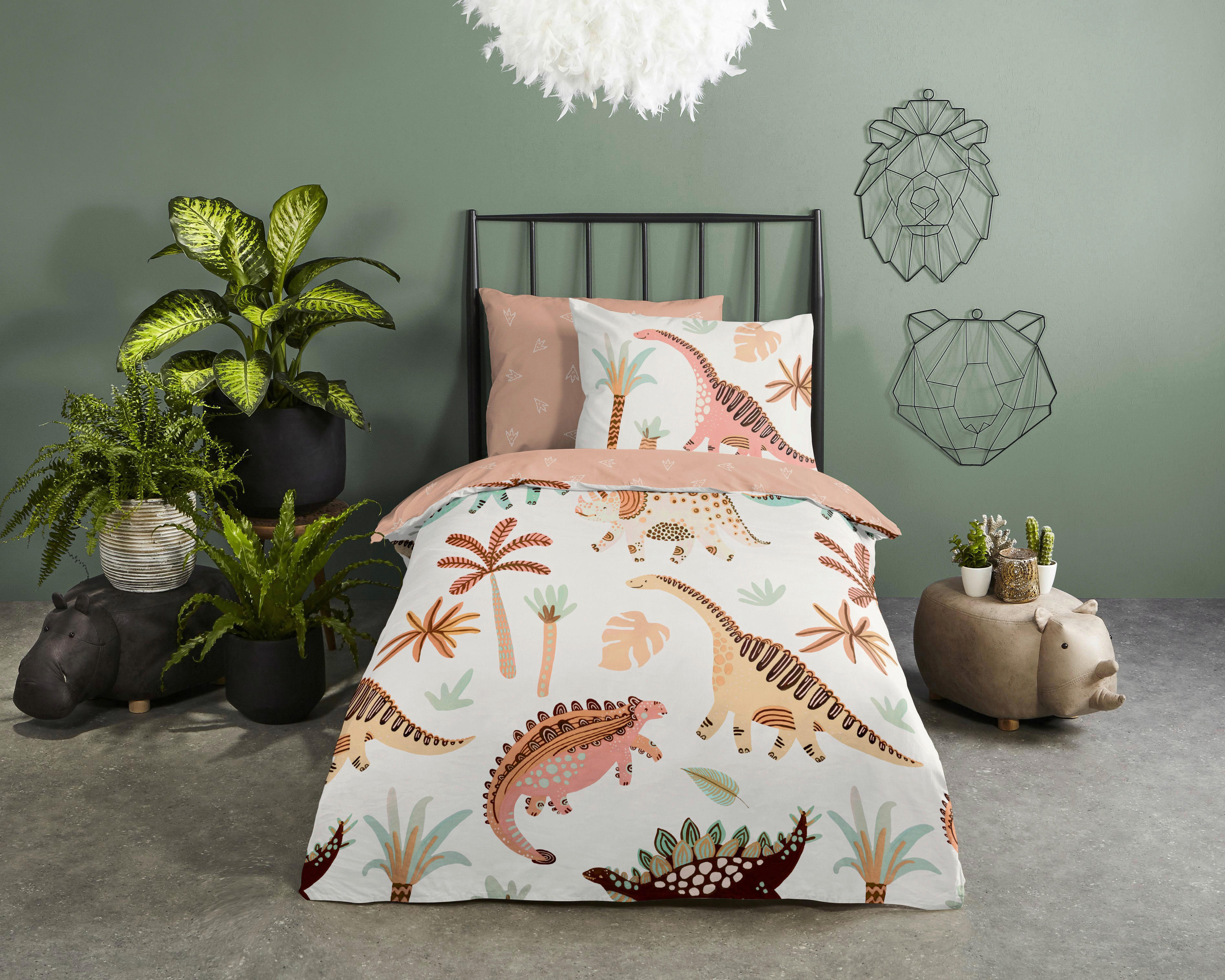 Bettwäsche Dino Multi Baumwolle B/L: ca. 100x135 cm Dino - Multi (100,00/135,00cm) - Good Morning