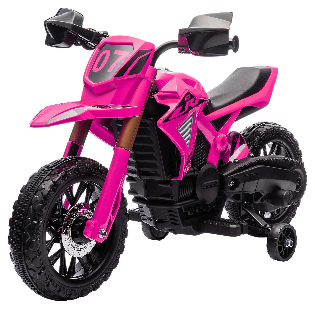 AIYAPLAY Kindermotorrad rosa B/H/L: ca. 57x62x105 cm Kindermotorrad - rosa (105,00/57,00/62,00cm) - AIYAPLAY
