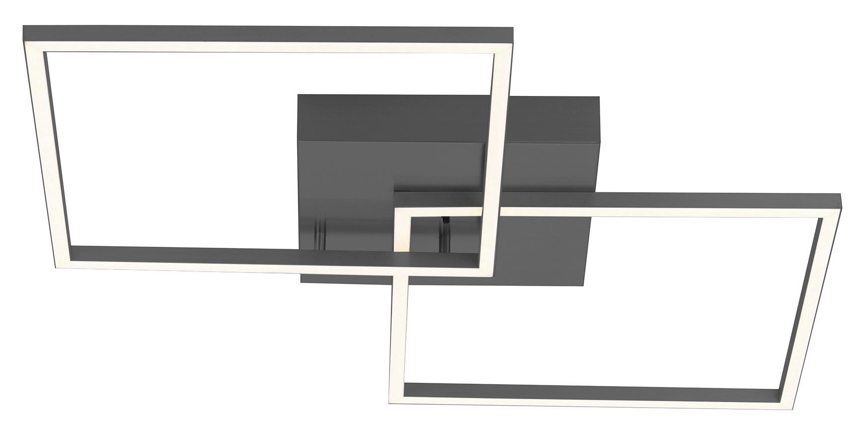 Just Light Deckenleuchte 14141-18 silber Alu Kunststoff B/H/L: ca. 53x7x53 cm LED-Deckenleuchte_Iven 14141-18 - silber (53,00/53,00/7,00cm) - Just Light