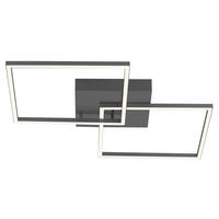 Just Light Deckenleuchte 14141-18 silber Alu Kunststoff B/H/L: ca. 53x7x53 cm LED-Deckenleuchte_Iven 14141-18 - silber (53,00/53,00/7,00cm) - Just Light