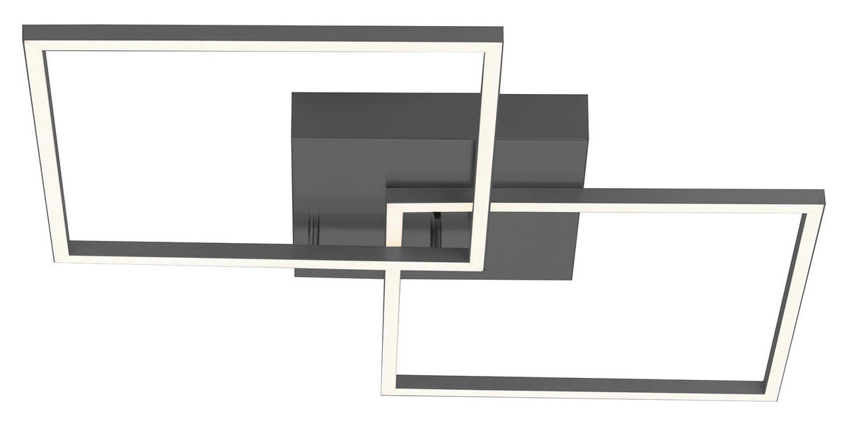 Just Light Deckenleuchte 14141-18 silber Alu Kunststoff B/H/L: ca. 53x7x53 cm LED-Deckenleuchte_Iven 14141-18 - silber (53,00/53,00/7,00cm) - Just Light