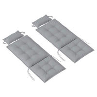 Outsunny Liegenauflage 2er Set hellgrau Polyester B/H/L: ca. 50x5x116 cm Liegenauflage 2er Set - hellgrau (116,00/50,00/5,00cm) - Outsunny
