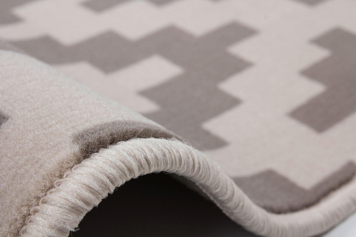 Kayoom Kurzflorteppich Now! 325 taupe B/L: ca. 120x170 cm Now! 325 - taupe (120,00/170,00cm) - Kayoom
