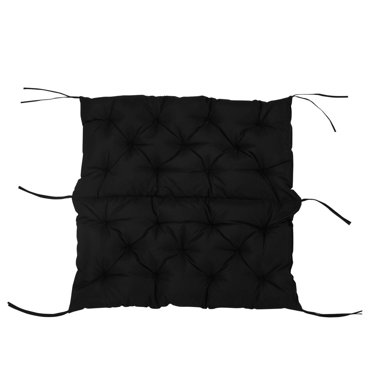 Outsunny Bankauflage schwarz Schaumstoff B/H/L: ca. 98x8x100 cm Bankauflage - schwarz (100,00/98,00/8,00cm) - Outsunny