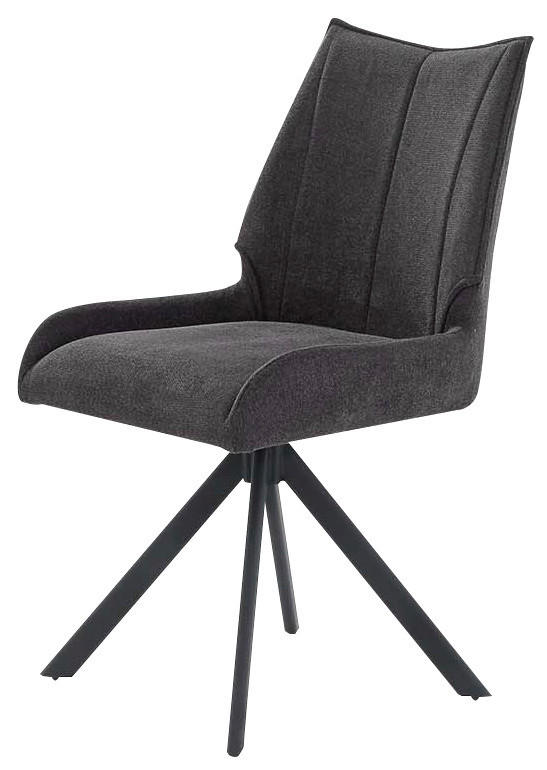 Stuhl  anthrazit Webstoff B/H/T: ca. 51x91x59 cm Madison_Stuhl_6003381 - schwarz/anthrazit (51,00/91,00/59,00cm)