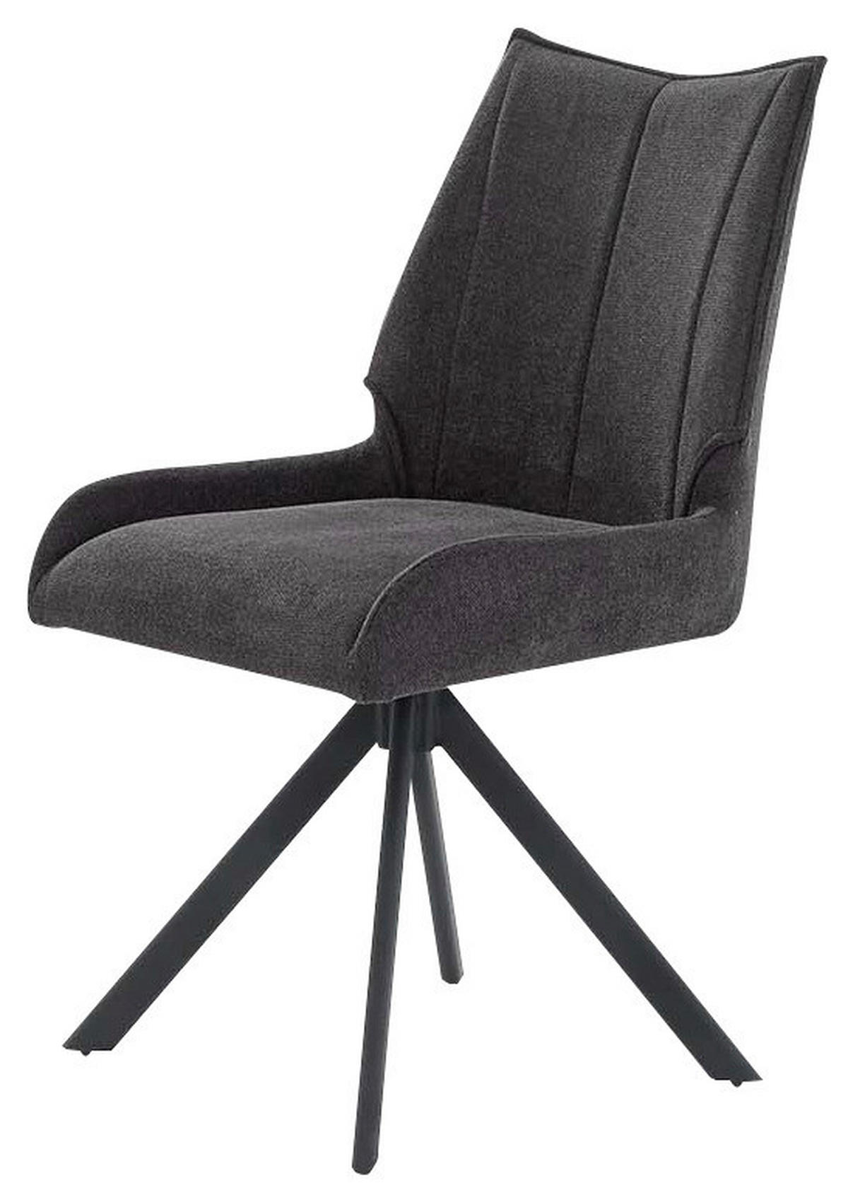 Stuhl  anthrazit Webstoff B/H/T: ca. 51x91x59 cm Madison_Stuhl_6003381 - schwarz/anthrazit (51,00/91,00/59,00cm)