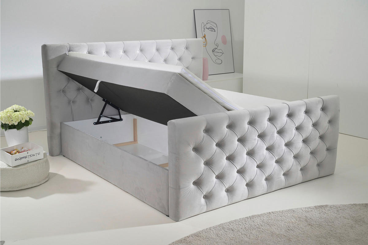 Boxbett Glow Silbergrau Glow - Silbergrau (200,00/117,00/224,00cm)
