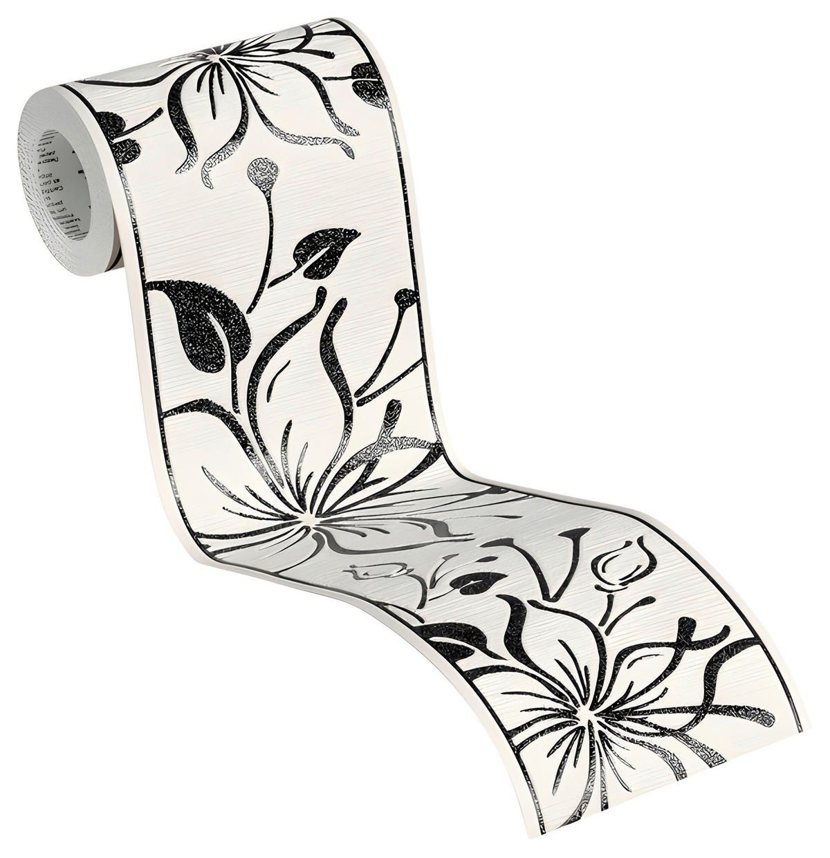 A.S.Creation Bordüre silber weiß B/H/D: ca. 13x500x8,5 cm Bordüre_selbstklebend - weiß/silber (8,50/500,00cm) - A.S.Creation