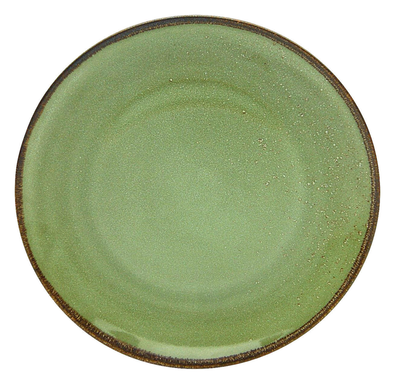 CreaTable Teller NATURE COLLECTION grün Steinzeug D: ca. 27 cm NATURE COLLECTION - grün (27,00cm) - CreaTable
