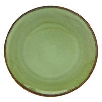 CreaTable Teller NATURE COLLECTION grün Steinzeug D: ca. 27 cm NATURE COLLECTION - grün (27,00cm) - CreaTable