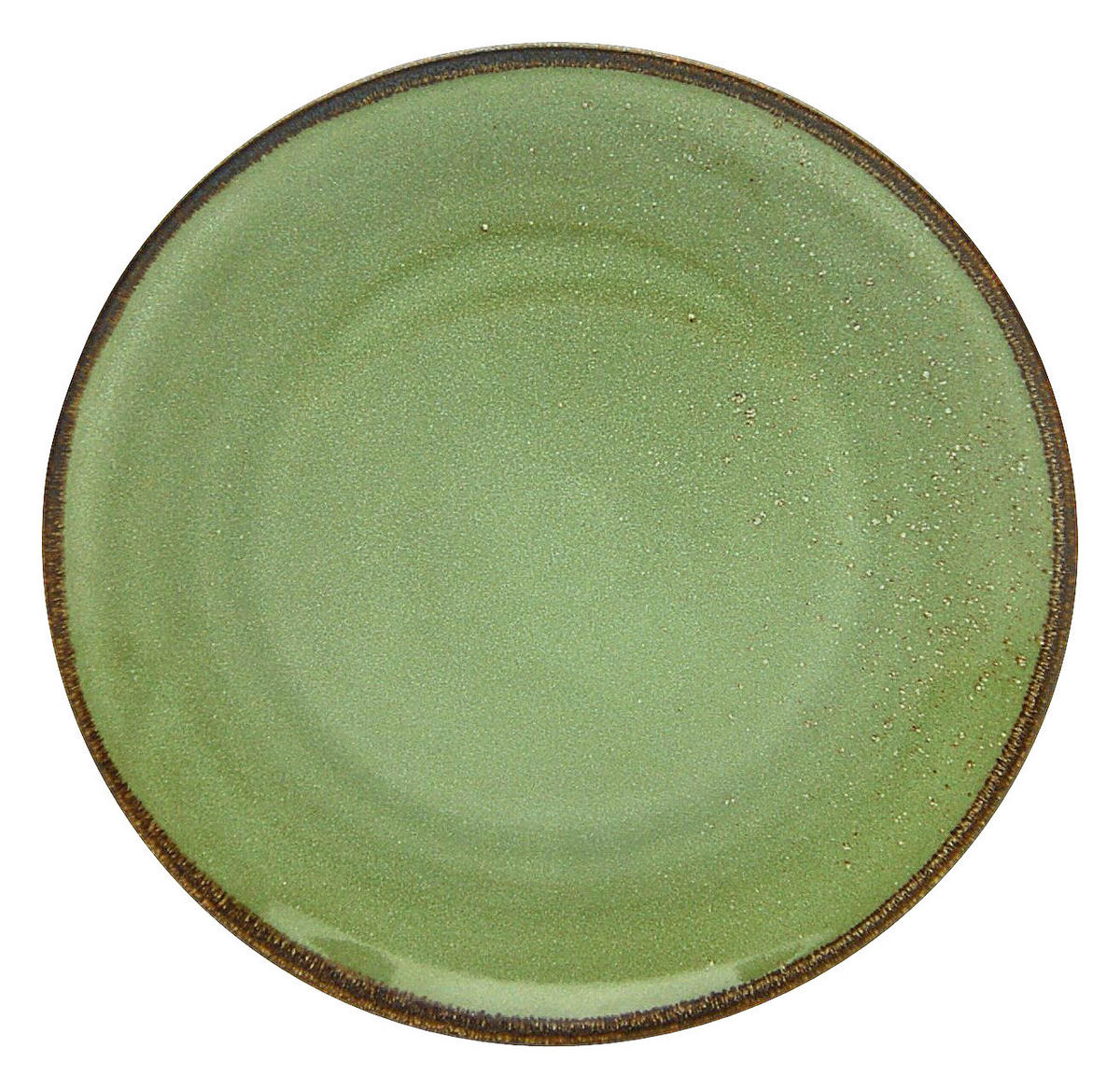 CreaTable Teller NATURE COLLECTION grün Steinzeug D: ca. 27 cm NATURE COLLECTION - grün (27,00cm) - CreaTable