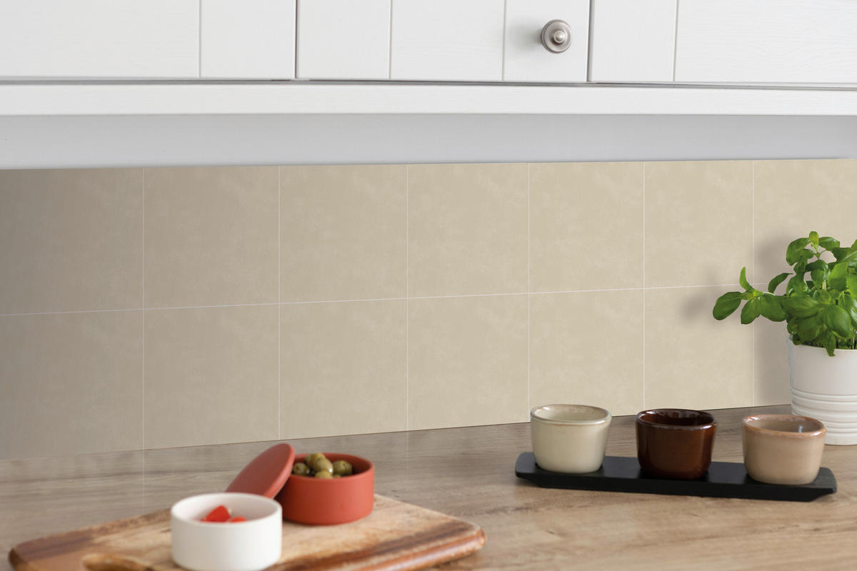 d-c-fix Wandfliese selbstklebend beige B/L: ca. 15,25x15,25 cm Wandfliesen_d-c-fix_selbstklebend - beige (15,25/15,25cm) - d-c-fix