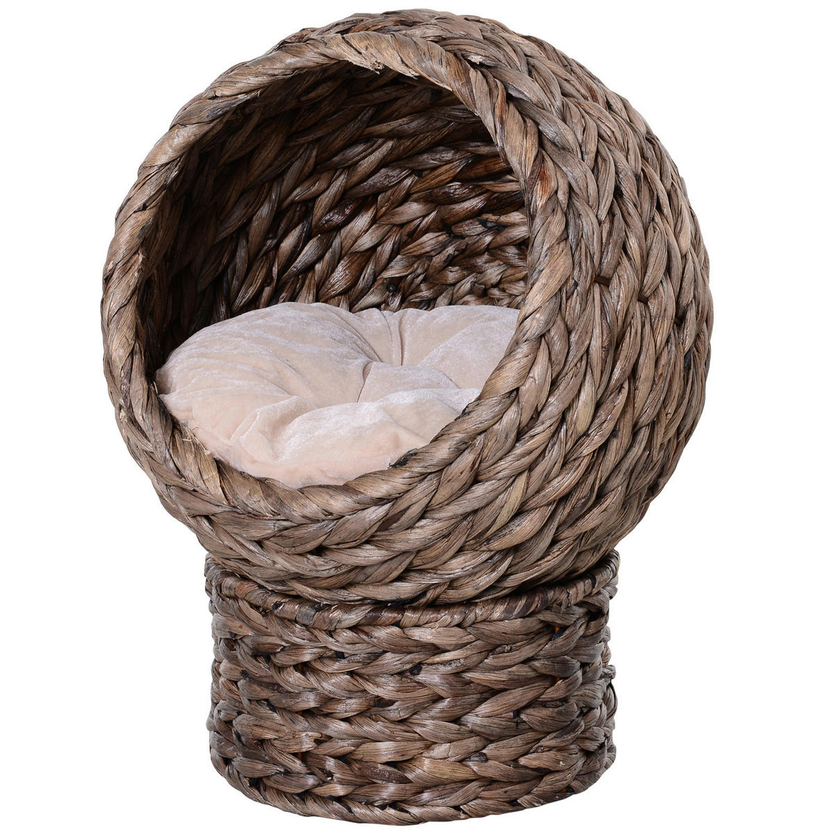 PawHut Katzenkorb dunkelbraun Baumwolle B/H/L: ca. 33x52x42 cm Katzenkorb - dunkelbraun (42,00/33,00/52,00cm) - PawHut