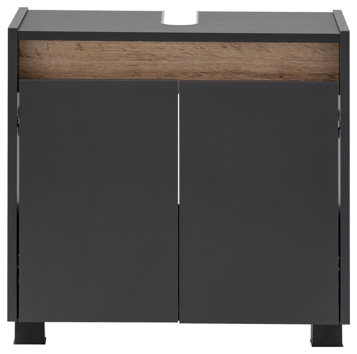 Waschbeckenunterschrank Cosmo anthrazit B/H/T: ca. 56,9x54,6x33 cm Cosmo - anthrazit (56,90/54,60/33,00cm) - Möbelpartner