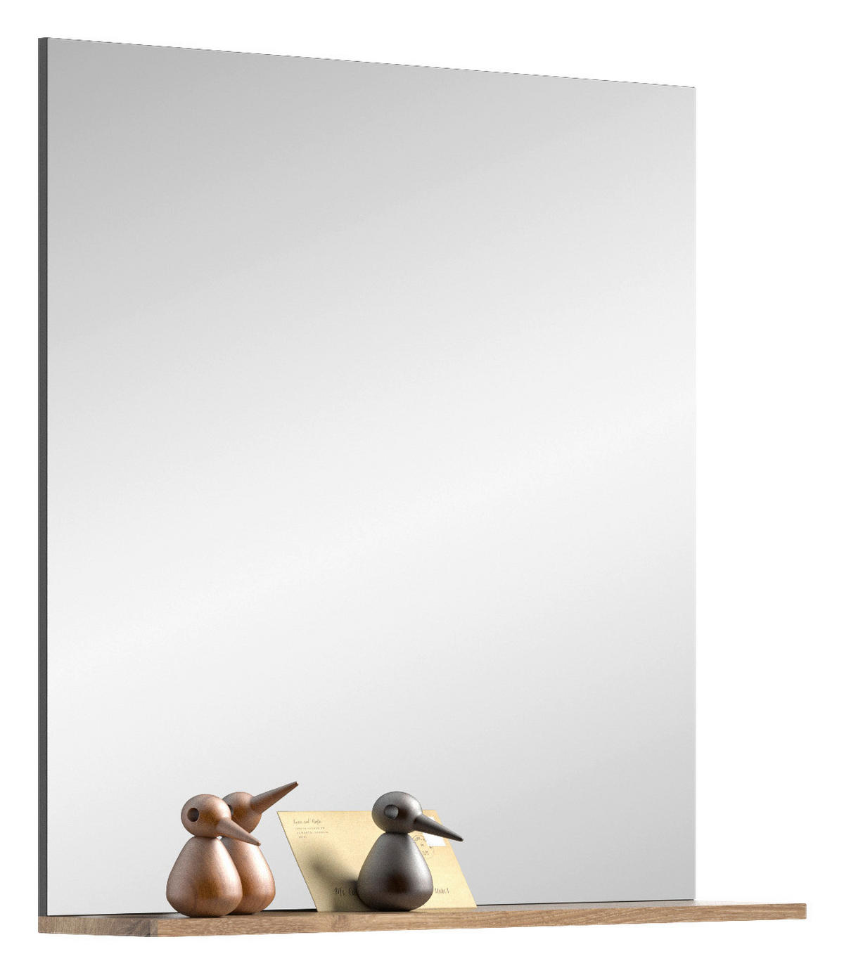 Wandspiegel Mason Nox Oak Nachbildung dunkelgrau B/H/T: ca. 90x84x16 cm Mason - dunkelgrau (90,00/84,00/16,00cm)