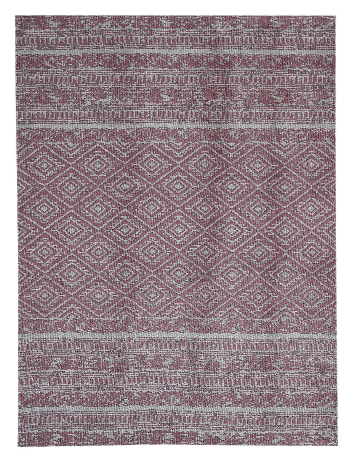 Kayoom Flachgewebeteppich Sunny 110 pink B/L: ca. 160x230 cm Sunny 110 - pink (160,00/230,00cm) - Kayoom