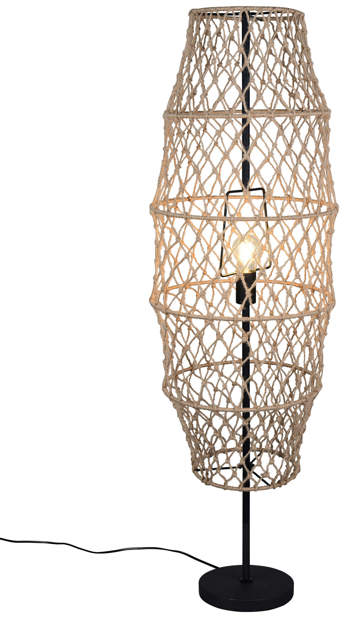 Reality Leuchten Stehleuchte schwarz Metall H: ca. 120 cm E27 1 Brennstellen Hive - schwarz (120,00cm) - Reality Leuchten