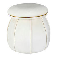 360 Living Hocker Corin 100 elfenbein gold H/D: ca. 51,5x51,5 cm Corin 100 - gold/elfenbein (51,50/51,50cm) - 360 Living