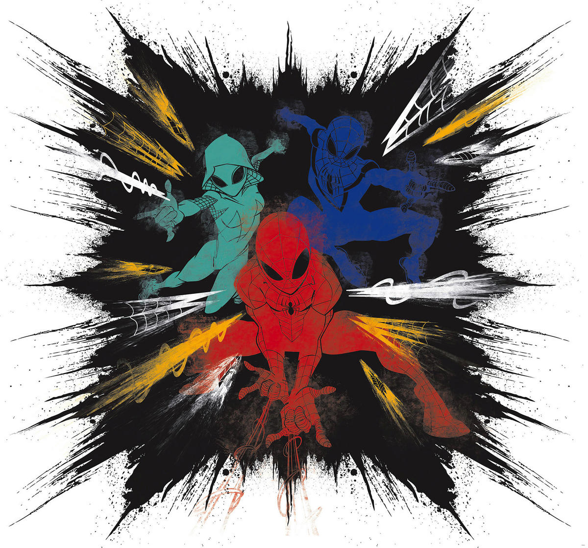 Komar Fototapete Spider-Man Color Explosion B/H: ca. 300x280 cm Spider-Man Color Explosion - (300,00/280,00cm) - Komar