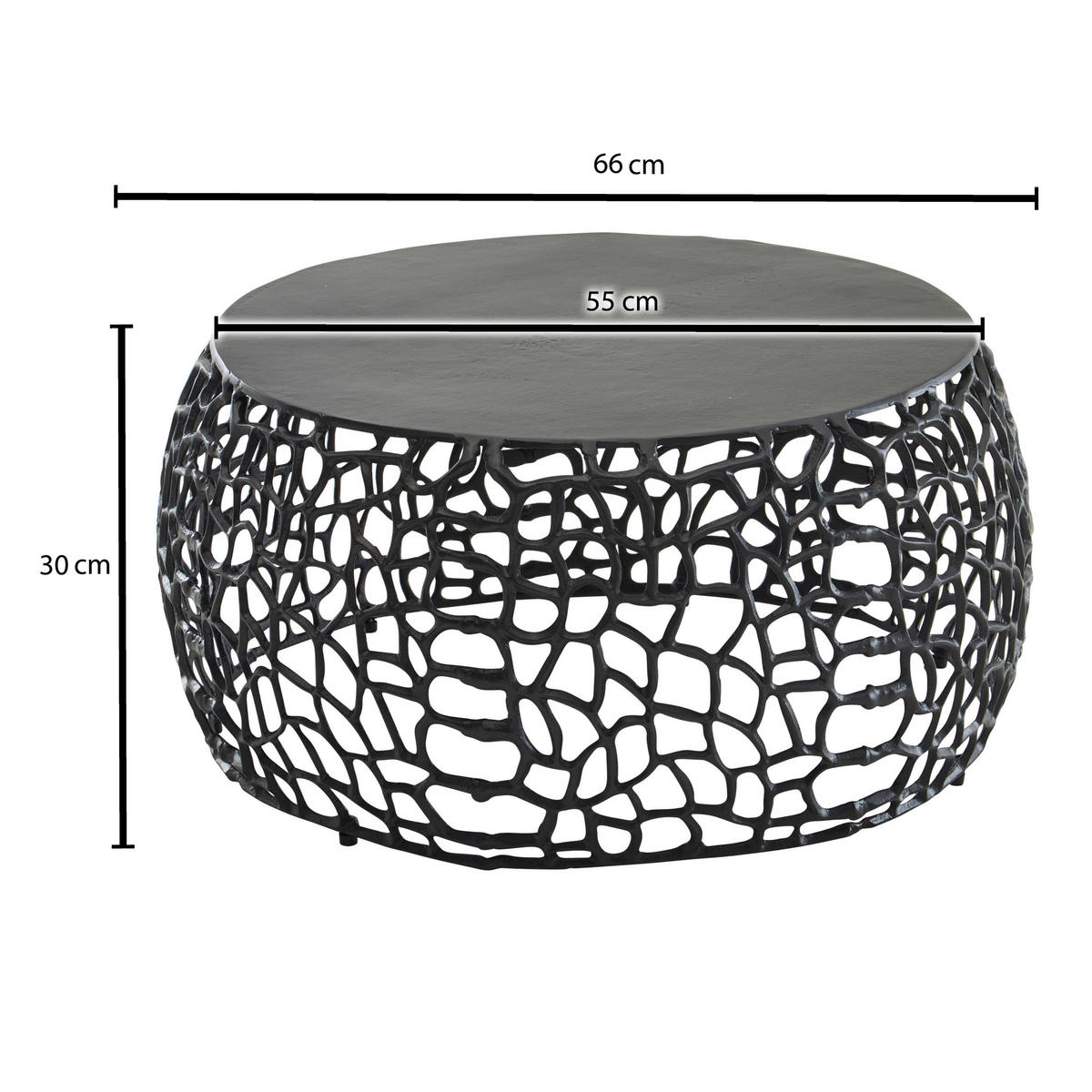 Couchtisch  B/H/T: ca. 66x30x66 cm Couchtisch - (66,00/30,00/66,00cm) - Wohnling