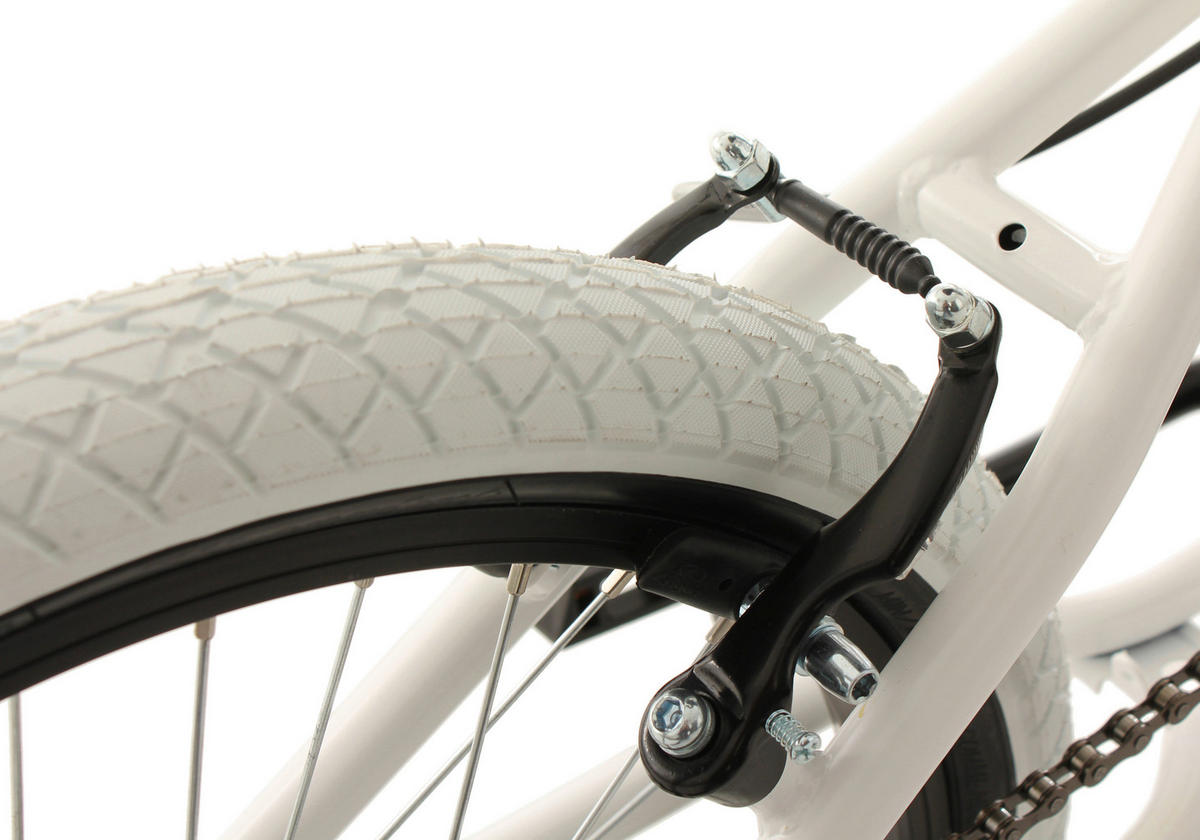 KS-Cycling BMX Fatt 602B 20 Zoll Rahmenhöhe 28 cm 1 Gänge weiß weiß ca. 20 Zoll Fatt - weiß - KS-Cycling