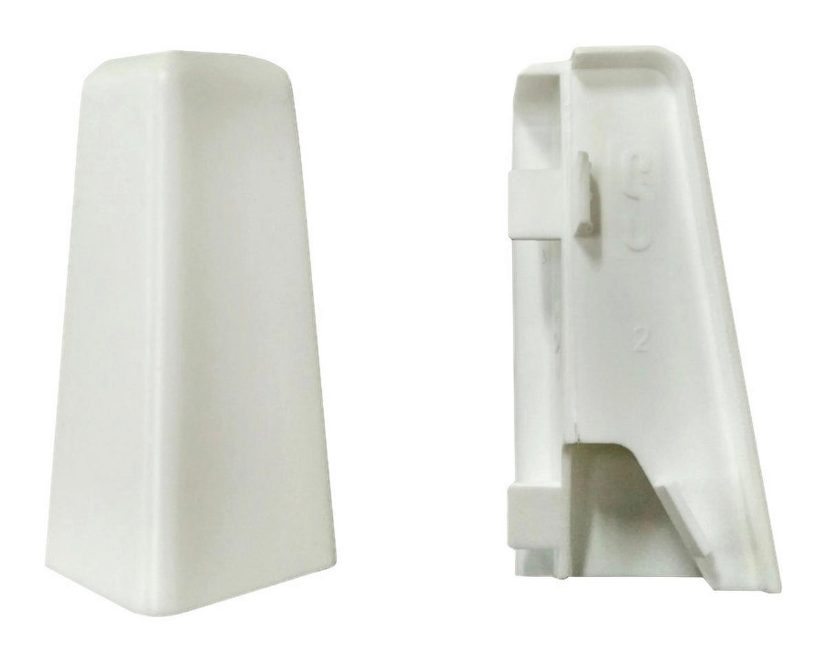 Außenecke weiß L/B/H: ca. 1x1x5,8 cm Außenecke Weiß 58mm (2 Stück) - weiß (1,00/1,00/5,80cm)