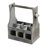 Kesper Flaschenhalter weiß Holz B/H/L: ca. 20x35x31 cm Flaschenträger - weiß (31,00/20,00/35,00cm) - Kesper