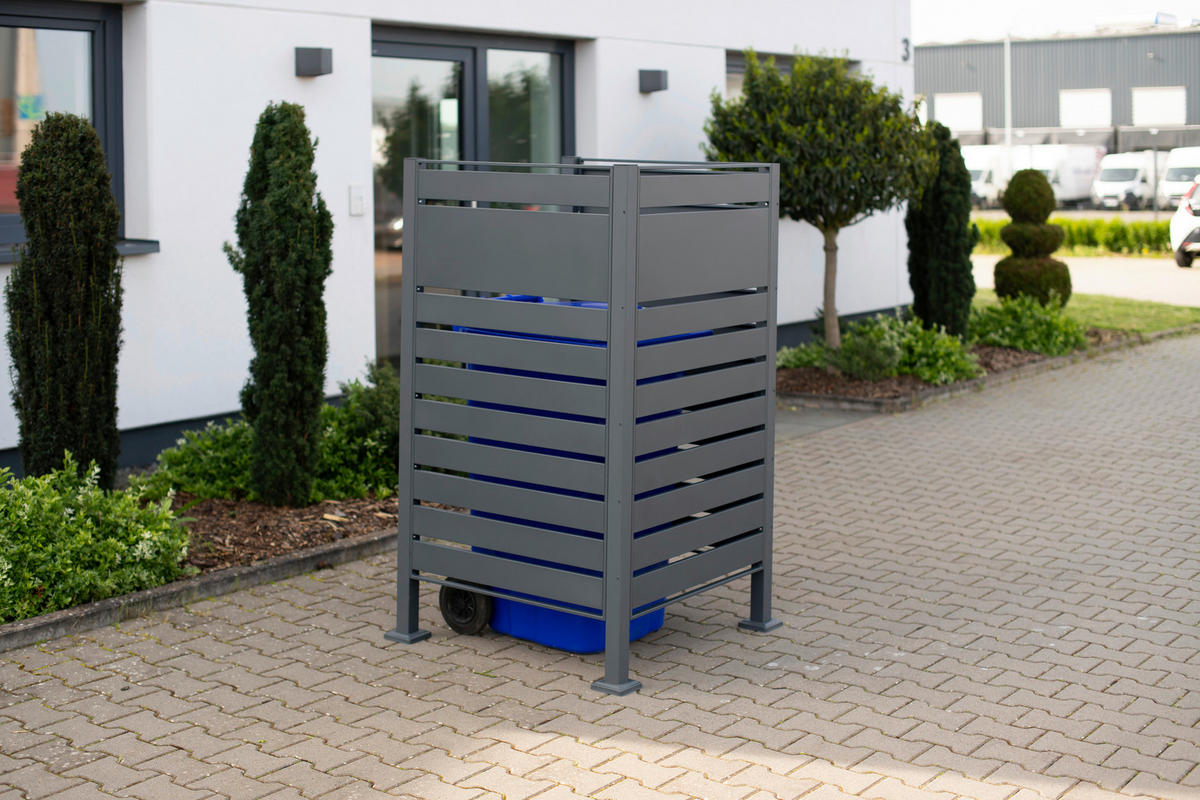 Westmann MülltonnenverkleidungBox Planum Box Planum - anthrazit (90,00/90,00/150,00cm) - Westmann