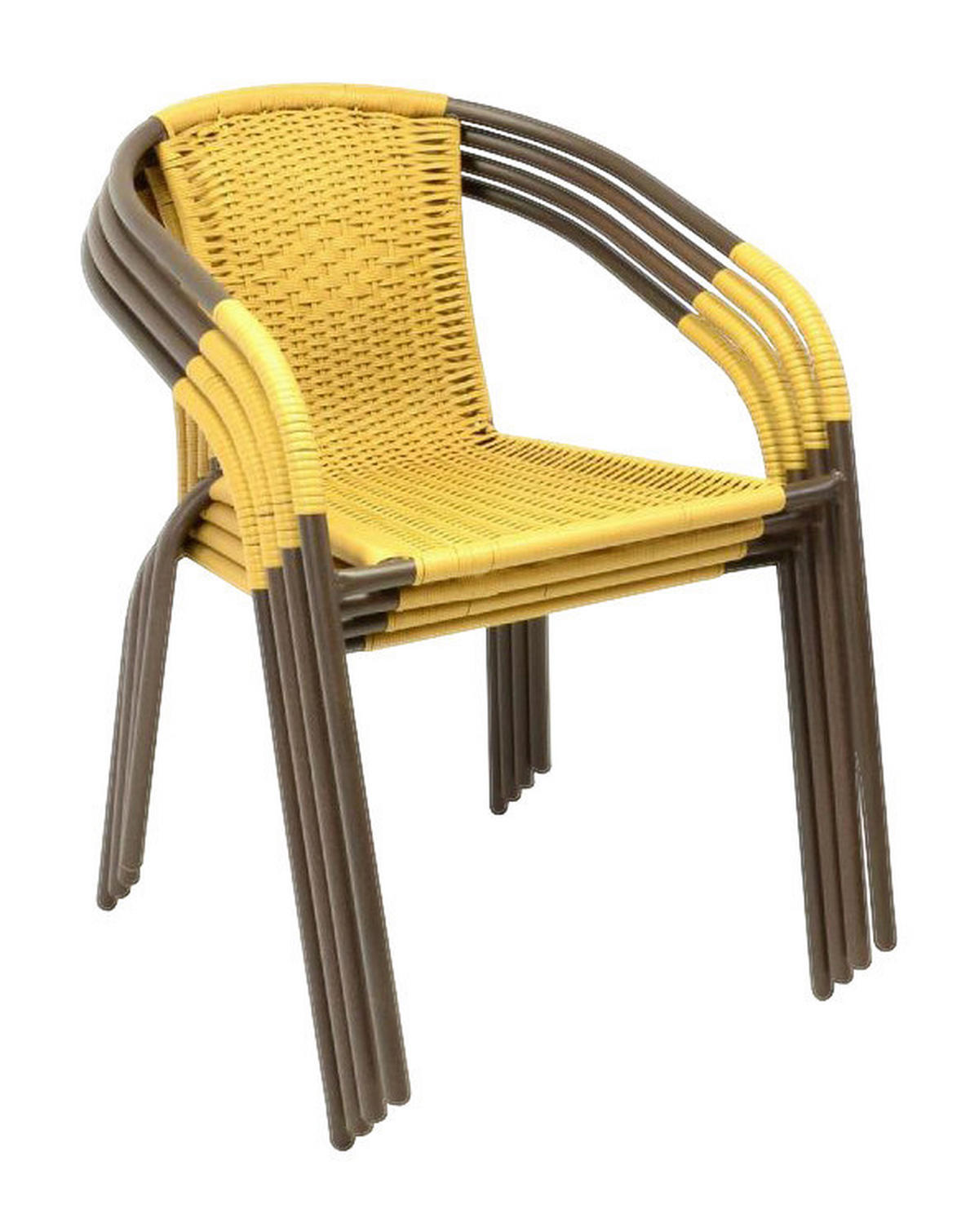 VCM Bistrostuhl beige Kunststoff B/H/T: ca. 53x73x60 cm Bistrostuhl - beige (53,00/73,00/60,00cm) - VCM