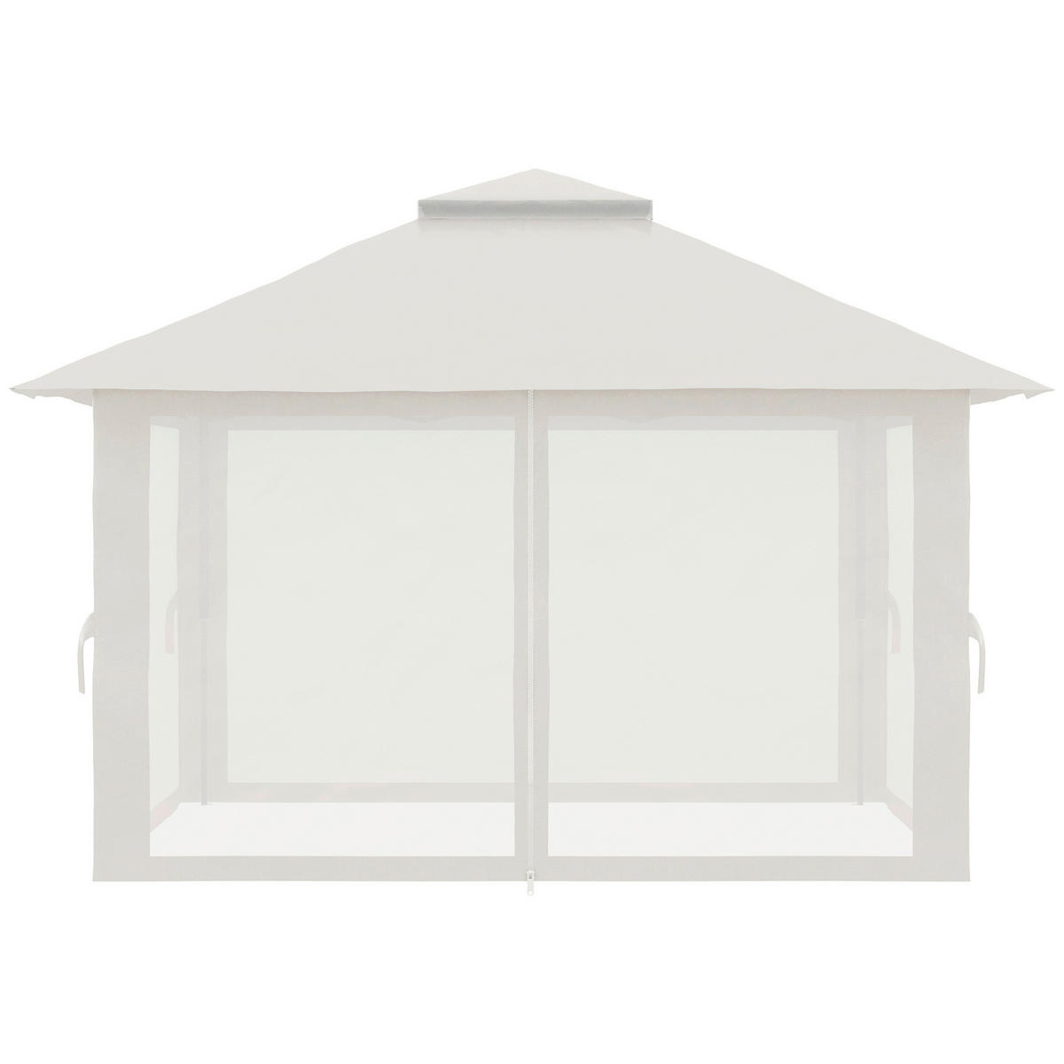 Outsunny Pavillon cremeweiß Polyester B/H/L: ca. 392x283x392 cm Pavillon - cremeweiß (392,00/392,00/283,00cm) - Outsunny